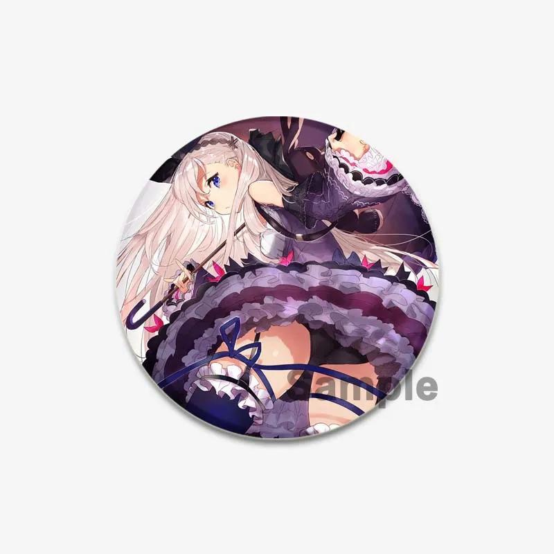 32/44/58mm Cute Cartoon Figure Miku Brooches Cosplay Singer Exquisit Badge for Collar Backpack Hat Accessory Handmade Pin Gift
