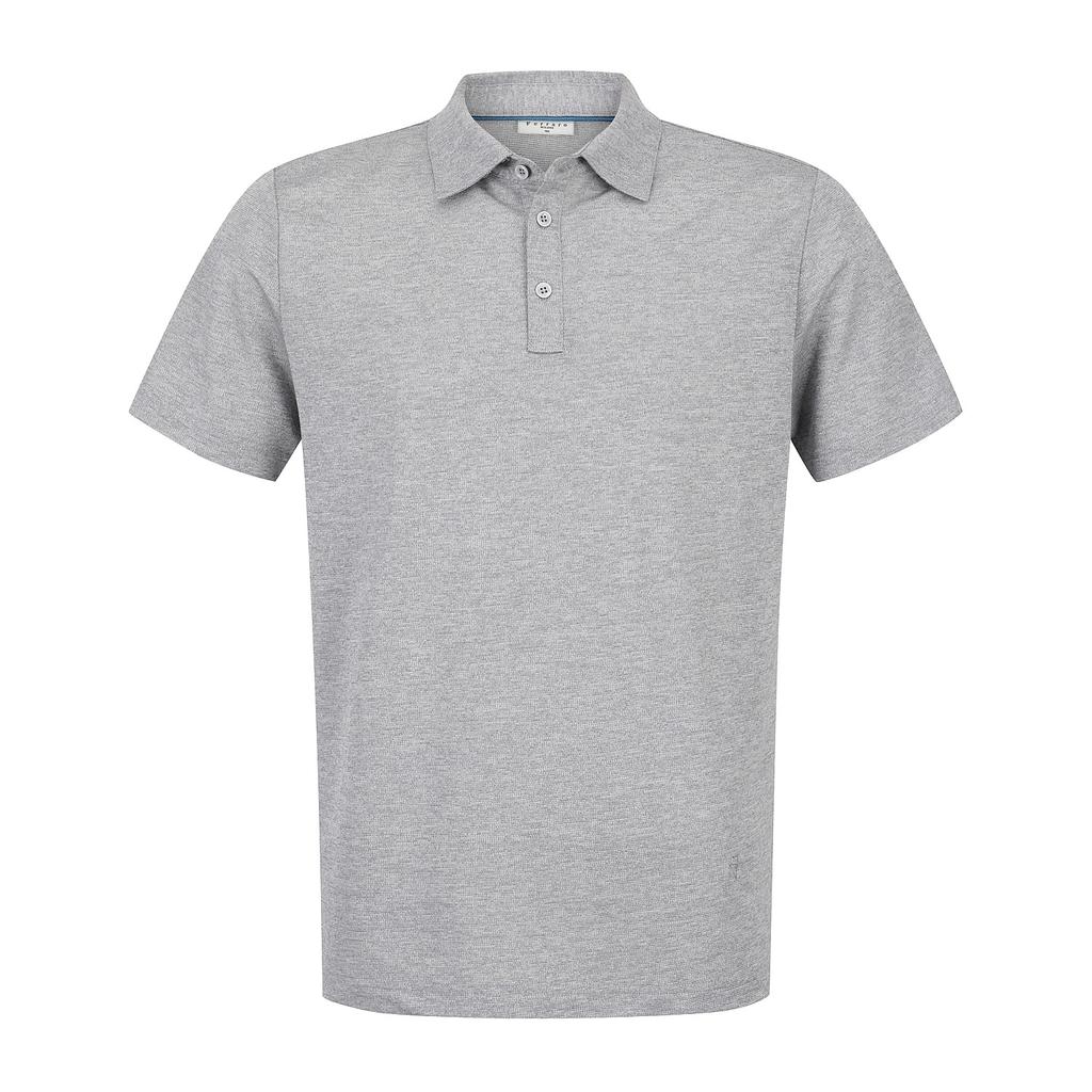 FERRAROMILANO Melange Simple Short Sleeve Collared T-Shirt L/Gray (Am0Gtty20932)