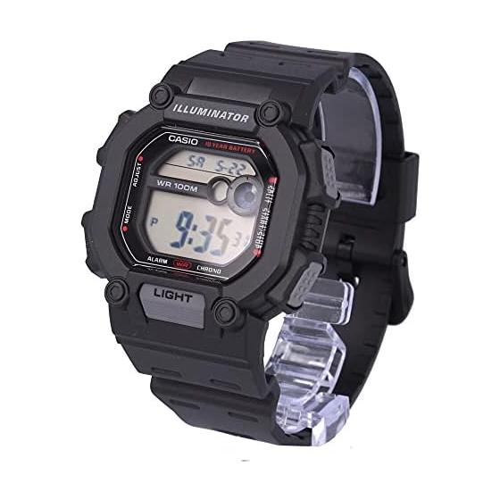 CASIO Casio Casio Стандартные Дешевые Casio Чипкаши Часы Часы Водонепроницаемые Мужские Цифровые Резиновые Черные W-737H-1A [Параллельный Импорт]