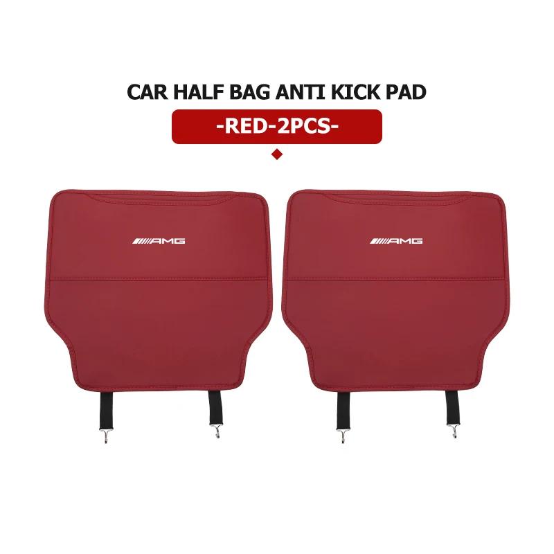 Leather Car Anti-dirty Seat Back Protective Mat Anti Kick Pad For Mercedes Benz AMG W202 W212 W213 W220 W221 W222 C180 C200 C260