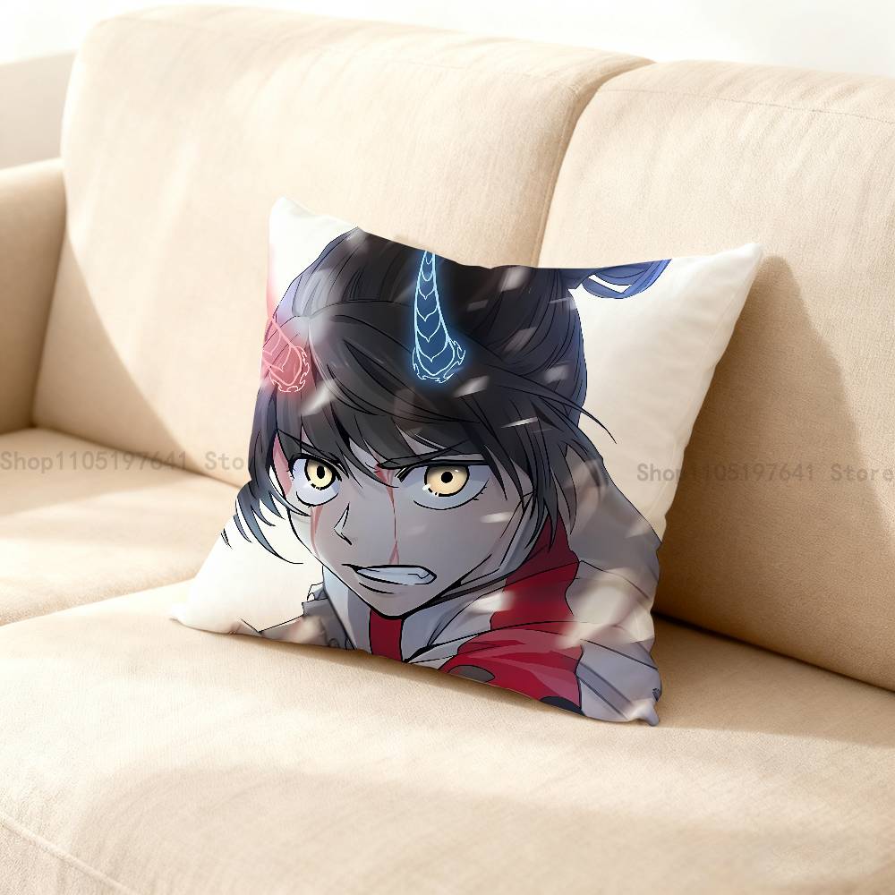 T-Tower of G-God Comics Pillow Case Cute Cartoon Anime peripheralsBedroom Sofa Decorative Cushion Cover Soft Cushion Cover