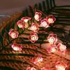 Thanksgiving LED Sakura light string, outdoor garden string lights, bedroom pink decorative fairy lights, colorful ambient mood
