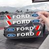 Car Sticker 4Pcs Car Logo Door Handle Sticker Body Decal For Ford Focus 2 MK2 3 MK3 MK4 ST Mondeo Festiva Fusion Suit Fiesta Mus