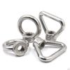 1-3pcs 304 Stainless Steel Ring Eye Nuts Triangle / Round Ring Eye Lifting Nuts M3-M30