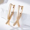 1 Pair Golden Color Cross Earrings Women Wedding Drop Earrings Jewelry