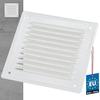 Square Ventilation Grille - Steel - 16.5x16.5 Cm - Air Vent Grille - with Insect Protection - White KOTARBAU