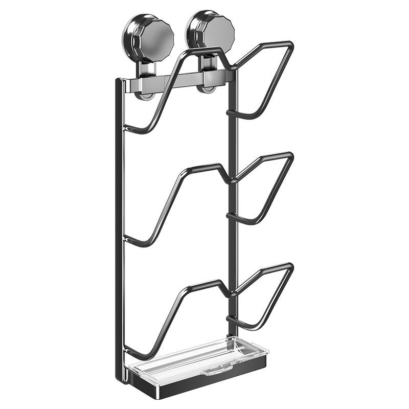 Kitchen lid rack Multifunctional storage rack Household lid rack No punching suction cup installation Manufacturer wholesale