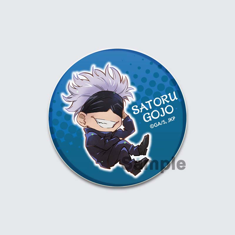 32/44/58mm Anime Jujutsu Kaisen Insigna Figura Gojo Satoru Yuji Itadori Desene animat rotund Ace lucrate manual DIY Rucsac Guler Brosa Accesorii