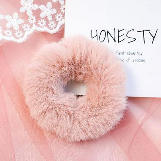 Autumn & Winter Fluffy Faux Fur Hair Tie - Korean Fairy Headwear Mink Hair Rope