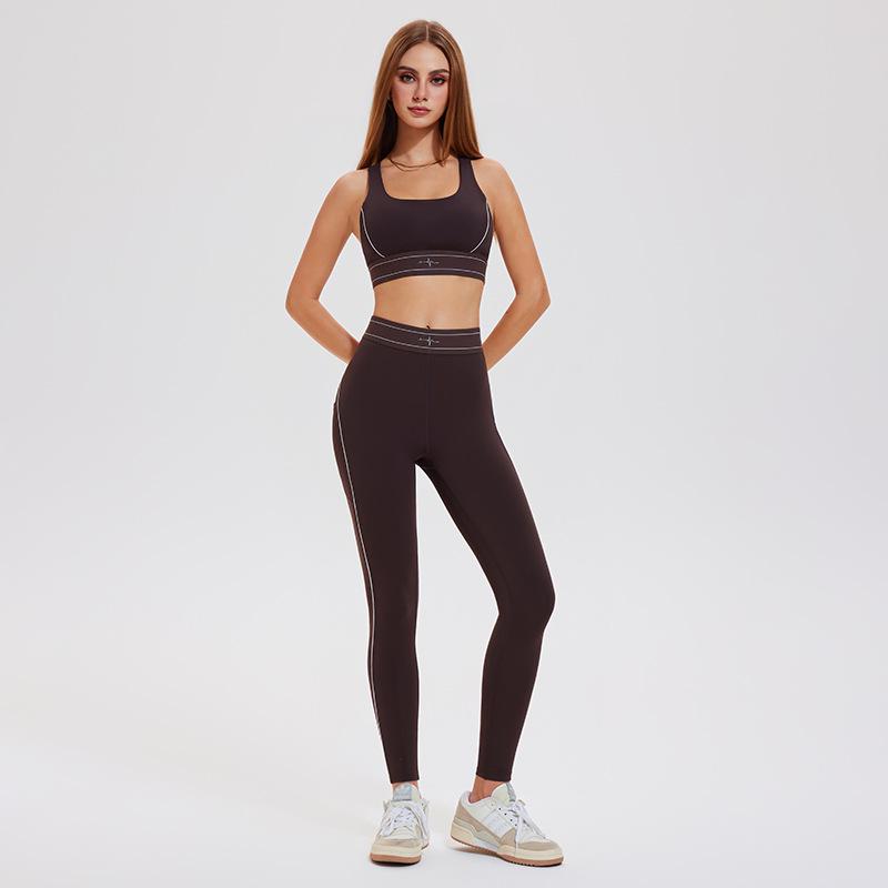 Women's High-Waisted Butt-Lifting Yoga Pants & Shockproof Sports Bra Set