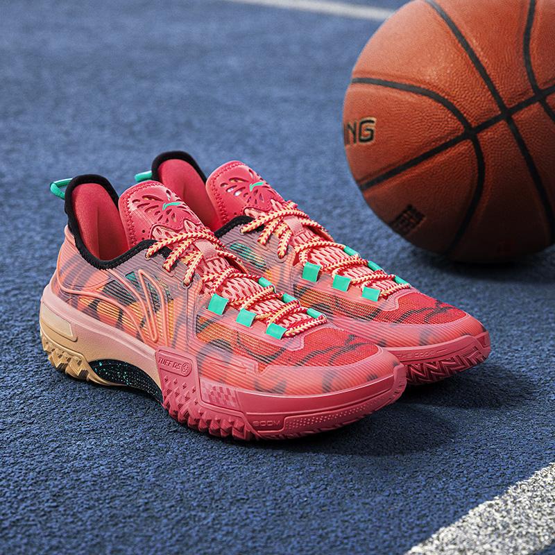 Li Ning Jie Ao, Metamorphosis Cushioning Slip Resistant Abrasion Resistant Lightweight Rebound Low Top Basketball Shoes ABFU019-12