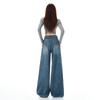 Women's Vintage High-Waisted Wide-Leg Jeans - Non-Clingy, Loose Fit for Spring and Autumn