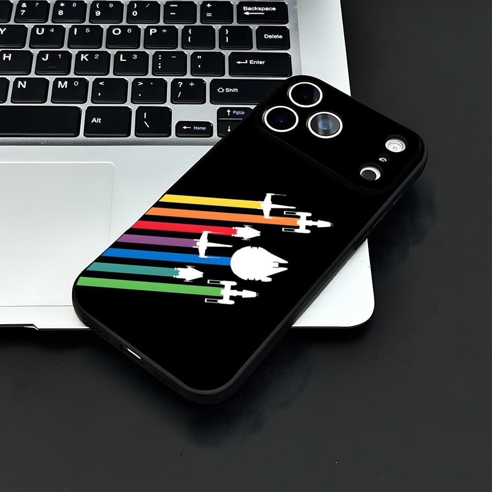 S-Star T-Trek Phone Case For IPhone 17 Air 16 E Pro Max 15 14 13 Mini 12 Pro 11 Max Plus Black Soft Shell