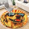 1pc Cool Dog Chair Carpet for Office, Soft Flannel Throw Mat, Perfect for Office, Holiday Party Decoration Choice yy260320059