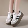 thick-soled German training shoes for women's 2025 spring and autumn new models, the explosion has increased, and the soft-soled versatile white shoe