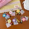Cartoon Kitten Bead Pendant Cute Flower Bead Mobile Phone Rope Pendant Backpack Handbag Decoration Pendant Accessory Gift