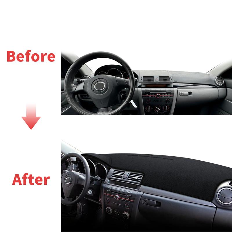 Fit for Mazda 3 BK Axela 2003 2004-2008 Mazda3 Dashmat Car Accessories Dashboard Cover Pad DashMat Sunshade Protective Carpet