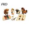 Progetto Creativo con Perline Kit Piccolo Animale 3D con Perline, Kit Fai-da-Te Carino con Perline Colorate e Istruzioni Dettagliate, 4 Modelli