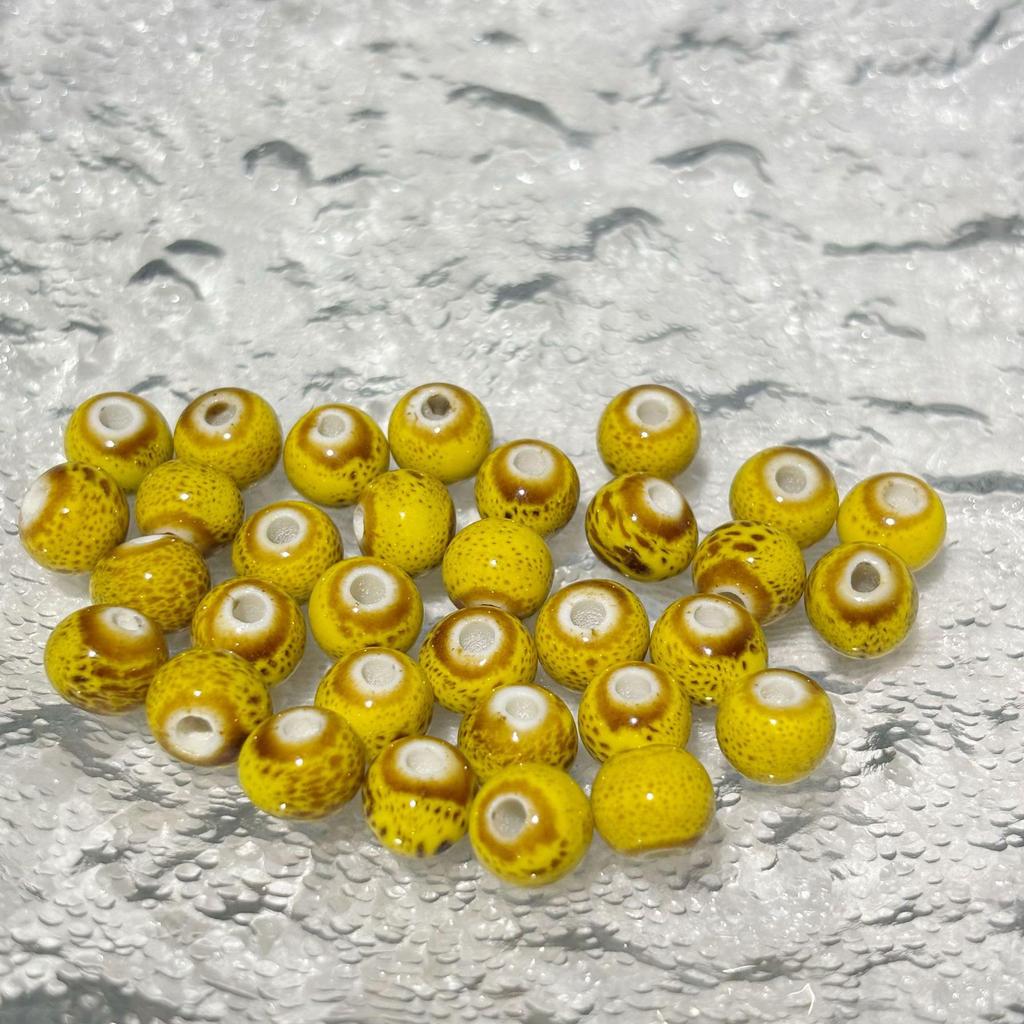 Colorful Jingdezhen Flambe Glaze Ceramic Beads for DIY Bracelets and Hand Strings