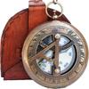 Brass Sundial Push Open Compass Steampunk Accessory  Unique Gift for Men  Beautiful Handmade Sundial Clock  for Him  Decor
