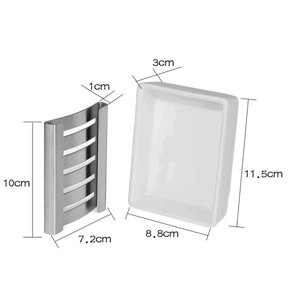 Drying Ceramic Storage Tray Easy to Clean Draining Rack Soap Dish Soap Container Box Sponge Holder