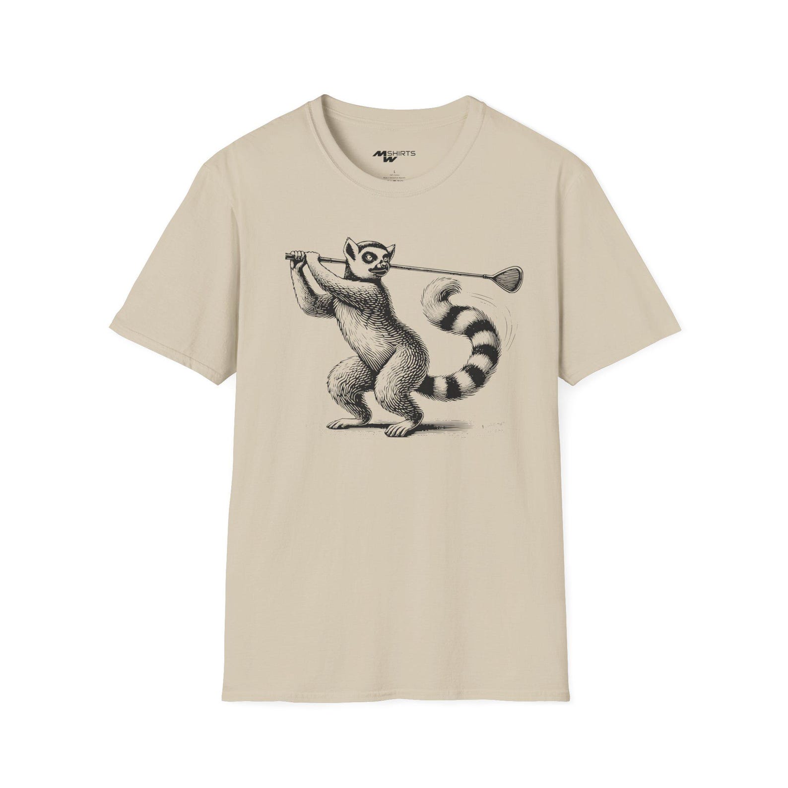 Artistic Golfing Lemur T-Shirt 3XL