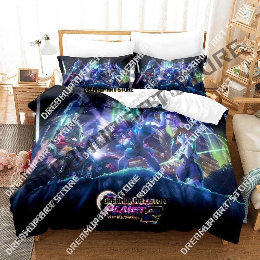 3D Print Game Freedom Planet Bedding Set Single Twin Full Queen King Size Bed Set Adult Kid Bedroom Duvetcover Sets Anime Bed