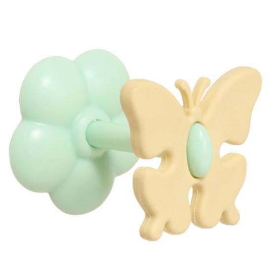 

Cable Organizer Butterfly Shape Multi-Purpose Cable Holder Snap-On Design Durable Desktop Cable Management for Data And Headphone Cables жовтий