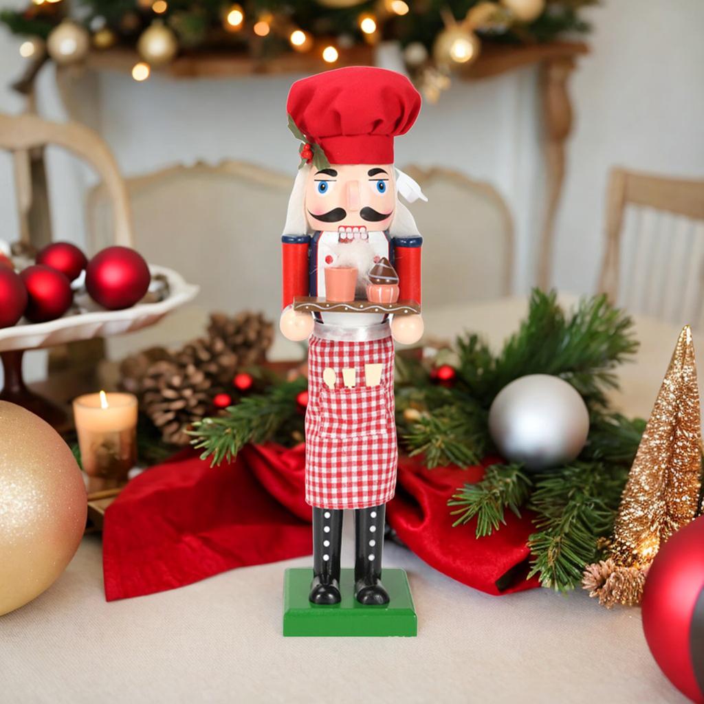 Wooden Nutcracker Soldier Desktop Ornaments Traditional Party Favors Doll Nutcracker Figurines for Christmas Holiday Decorations