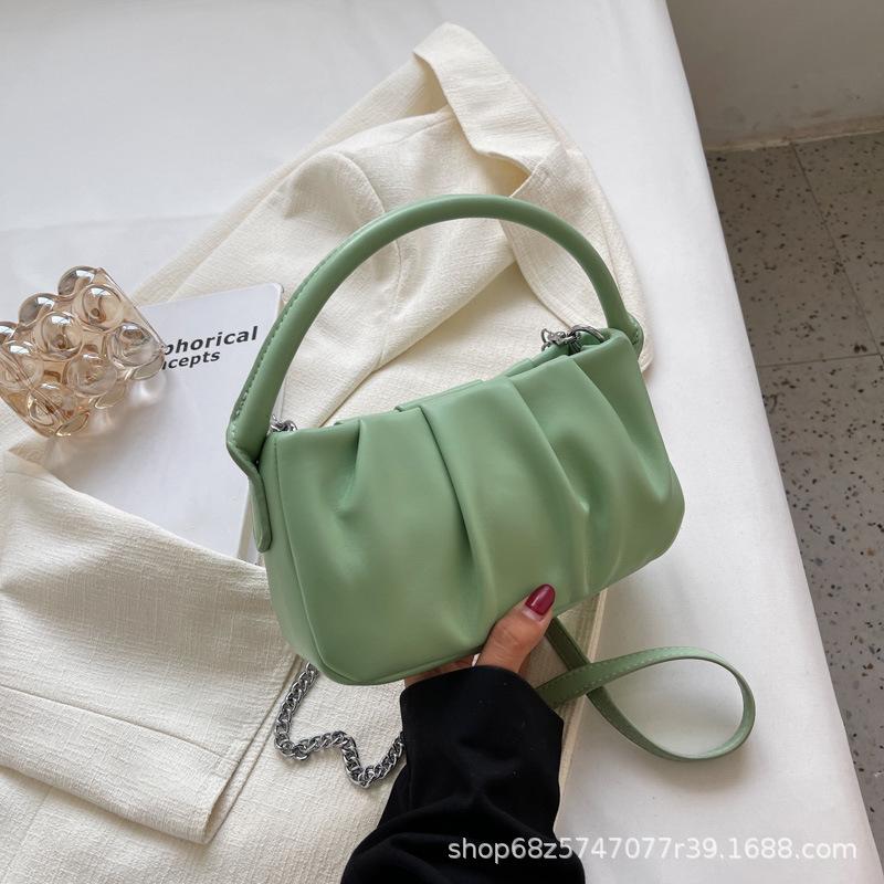 Pleated cloud bag women's 2025 summer new niche design high-end fashion simple one-shoulder crossbody underarm bag