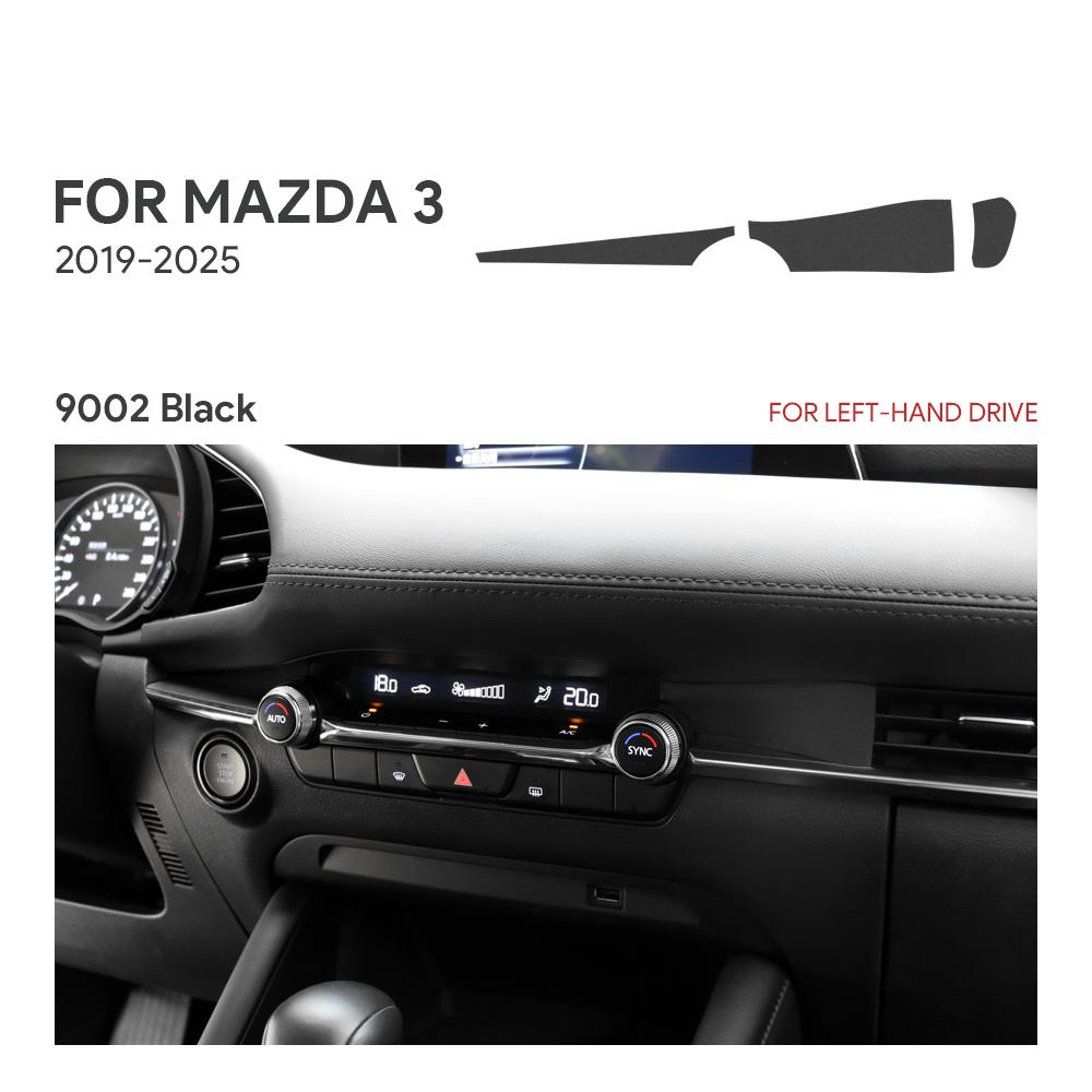 Top Suede Trim LHD RHD Sticker For Mazda 3 Axela BP M3 2019 2020 2021 2022 2023 2024 2025 Car Instrument Air Outlet Panel