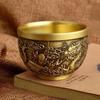 Vintage Retro Dragon Phoenix Cup And Baifu Cup Creative Millet Cylinder Office Desktop Decoration Metal Artifact Gifts