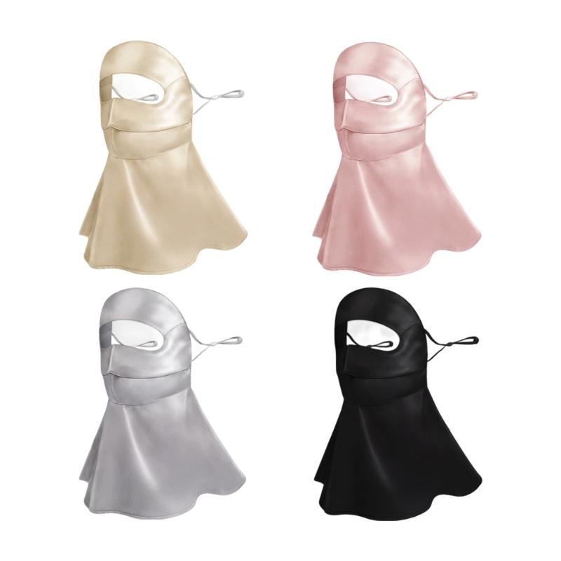 Sun Protective Breathable Meshes Face Cover Breathable Sunscreens Neck Cover for Cycling Camping Travel