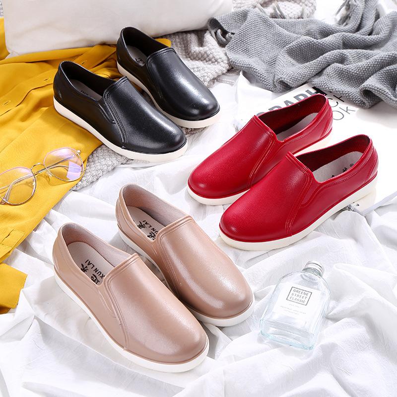 Chaussures d'été pour femmes à bouche peu profonde, antidérapantes, imperméables, mode, en caoutchouc