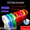 LED Luminous Bracelet: Flashing Wristband for Outdoor Night Running & Cycling with Company Logo Support