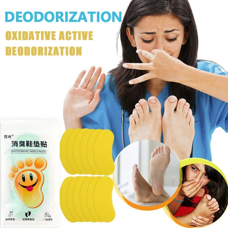 

Deodorization Shoes Insole Sticker Portable Long-lasting Deodorizing Shoe Pad Self-adhesive Anti Odor Fragrant Insoles Patch 12pcs