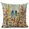 Premium Quality Watercolor Art Polyester Throw Pillow Case For Elegant Home Decor