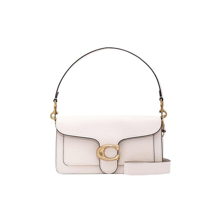 

Новая сумка через плечо COACH Tabby из полированной шагреневой кожи, портативная сумка кроссбоди, сумка через плечо женская, белая 73995-B4HA 25.9*8.1*15.0CM