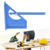 Woodworking Semi Circular Pointer Angle     Aluminum Alloy Carpenter Protractor 3D   Multifunctional Ruler