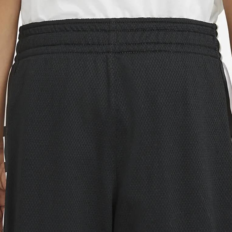 Nike Logo Print Elastic Waist Casual Straight Leg Shorts Kids shorts Black DA0173-010