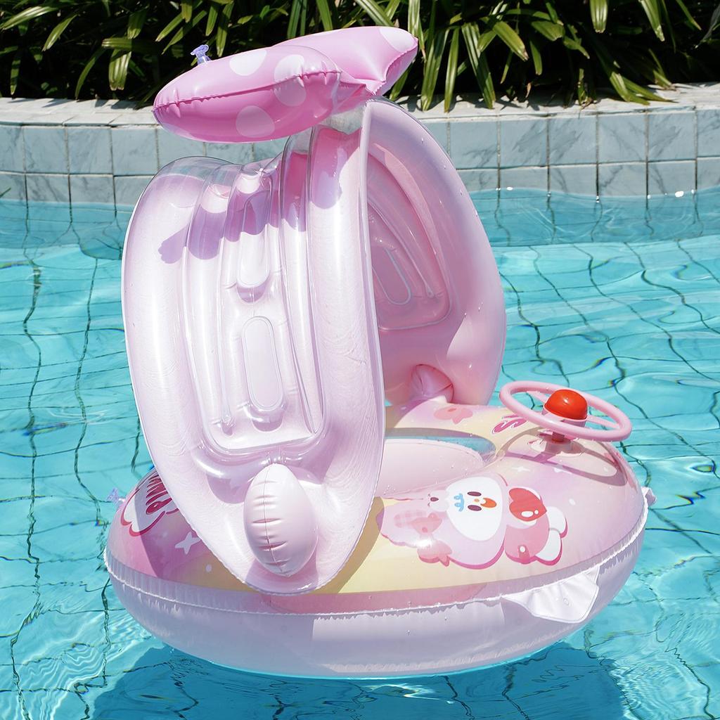 Inflatable Swimming Tube Ring with Seat Swim for Summer Travel Vacation