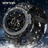 Sanda Luminous Waterproof Sports Watch: Multifunctional Alarm Clock Wristwatch for Men and Women