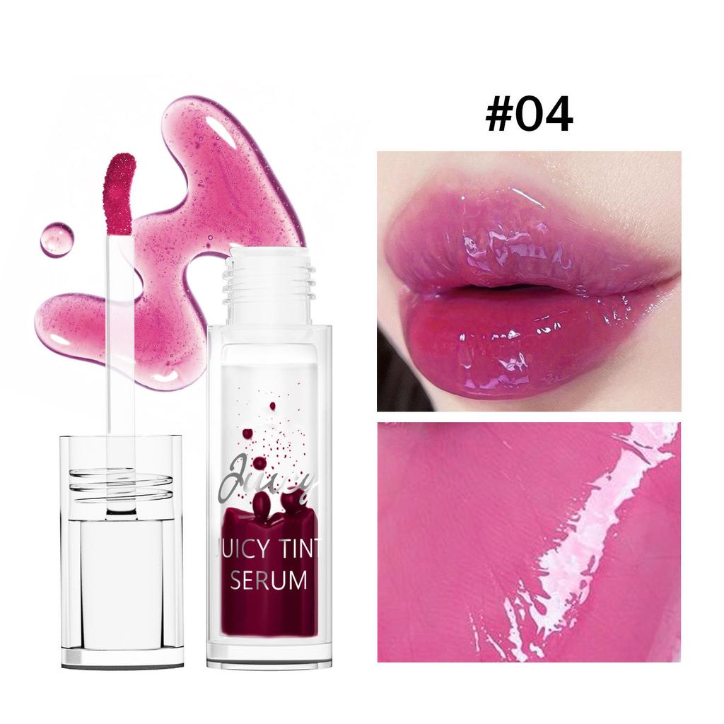 Lip Oil with Tinted Cherry Shine, Mirror-Finish Moisturizing Lip Gloss, Long-Learing Nourishing Wear for Women, 1 Piece