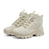 Skechers Street Blox Women Fabric Leather Shock Absorbing Wear Resistant Height Boost High Top Chunky Dad Sneakers Milky White 155260C-OFWT