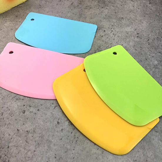 2Pcs Dough Cutter Set Bread Tools for Baking Semi-Circular Shape Dough Scraper with Ergonomic Design Easy