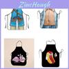 Waterproof Cartoon Embroidered Apron For Cooking And Barbecue Enthusiasts