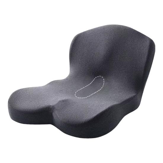 L-Shaped Seat Cushion Memory Foam Cushion with Back Support Sciatica Relief Seat Cushion for Office Chair Car Seat Wheelchair Long Hours Sitting