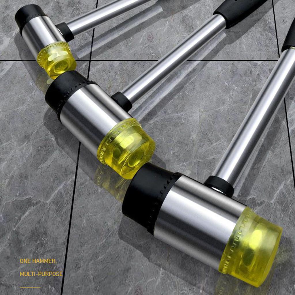 Double Face Soft Tap Rubber Hammer 20/30/35mm Multifunctional Glazing Window Beads Hammers Nylon Head Rubber Mallet
