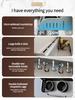 Wall Mounted Kitchen Storage Rack Multifunctional Waterproof Knife Holder Seasoning Simple Storage Rack Seasoning Storage Rack