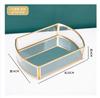 Metall Spiegel Transparent Glas Tablett Rund Kosmetik Aufbewahrungsbox Speisekammer Schreibtisch Finishing Hochzeitsdekoration Party